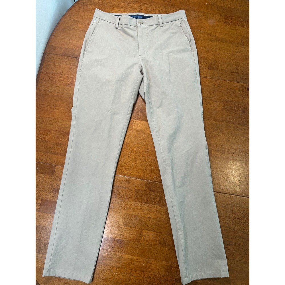 Vineyard Vines On-The-Go Pant Mens 31x32 Khaki Tan Performance Chino OTG